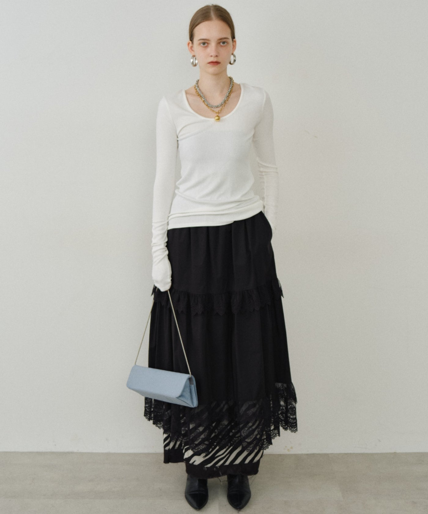 ［yae］Lace tiered skirt / レースティアードスカート yae】Lace tiered skirt / レースティアードスカート – LA BELLE