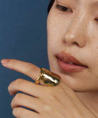 【loni】Benjamin asymmetry ring /アシンメトリーデザインリング