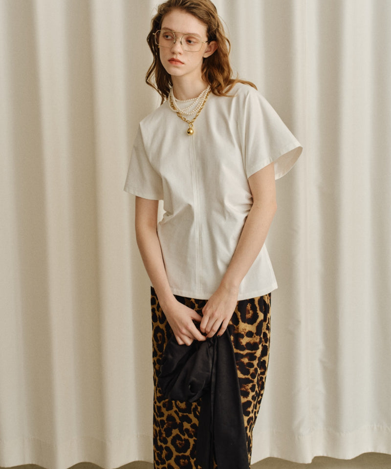 【yae】Waist tuck T-shirt