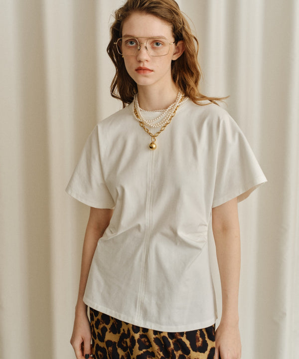 【yae】Waist tuck T-shirt