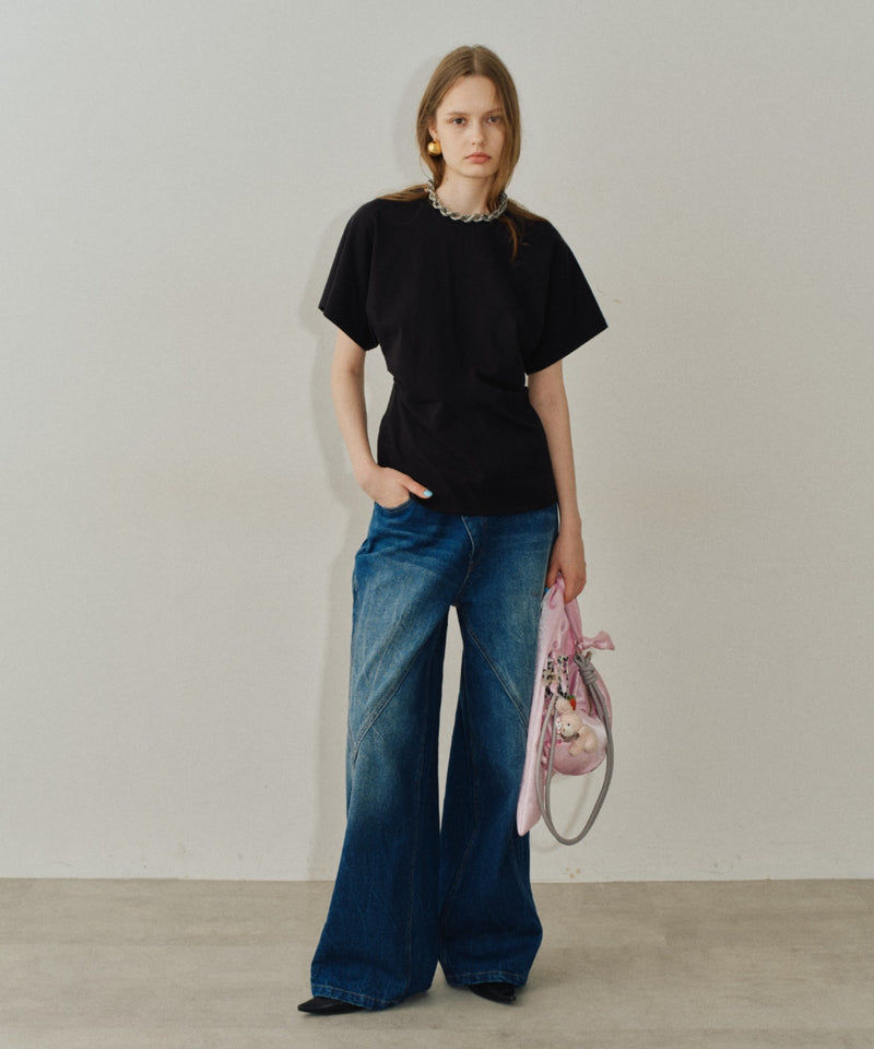 【yae】Waist tuck T-shirt
