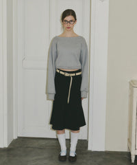 【GIUNON】midi pocket stripe skirt / ミディポケットストライプスカート