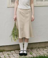 【GIUNON】midi pocket stripe skirt / ミディポケットストライプスカート