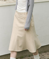 【GIUNON】midi pocket stripe skirt / ミディポケットストライプスカート