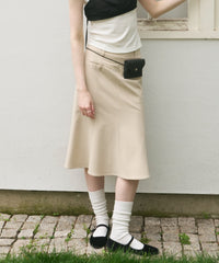【GIUNON】midi pocket stripe skirt / ミディポケットストライプスカート