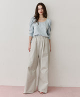 【予約開始待ち】ギャザーパフショートスリーブカットソー