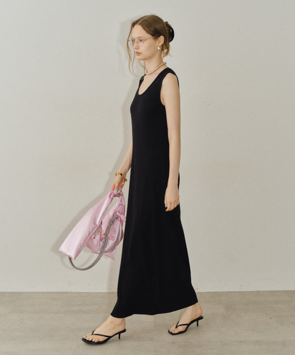 【yae】2way U-neck sleeveless dress / 2wayUネックスリーブレスドレス