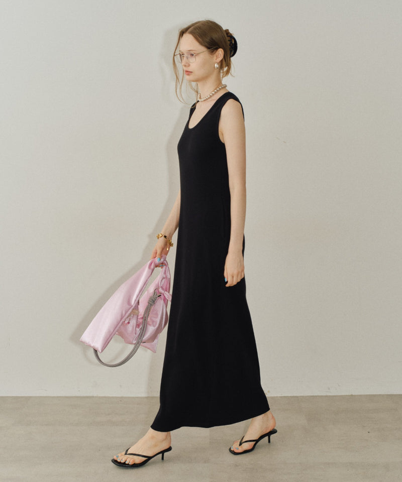 【yae】2way U-neck sleeveless dress / 2wayUネックスリーブレスドレス