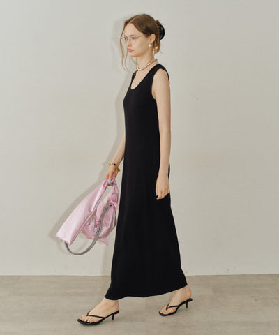 【yae】2way U-neck sleeveless dress / 2wayUネックスリーブレスドレス