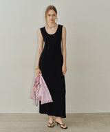 【yae】2way U-neck sleeveless dress / 2wayUネックスリーブレスドレス
