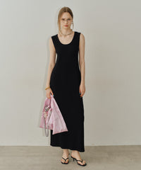 【yae】2way U-neck sleeveless dress / 2wayUネックスリーブレスドレス