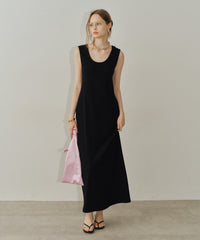 【yae】2way U-neck sleeveless dress / 2wayUネックスリーブレスドレス