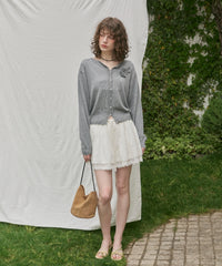 【GIUNON】flower knit cardigan / フラワーニットカーディガン
