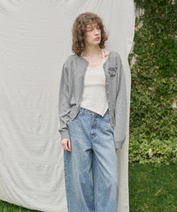 【GIUNON】flower knit cardigan / フラワーニットカーディガン