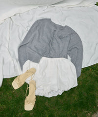 【GIUNON】flower knit cardigan / フラワーニットカーディガン