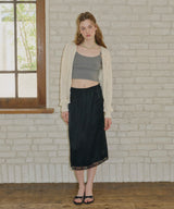 【GIUNON】flower knit cardigan / フラワーニットカーディガン
