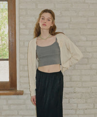 【GIUNON】flower knit cardigan / フラワーニットカーディガン