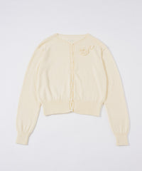【GIUNON】flower knit cardigan / フラワーニットカーディガン