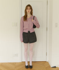 【GIUNON】flower knit cardigan / フラワーニットカーディガン