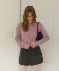 【GIUNON】flower knit cardigan / フラワーニットカーディガン