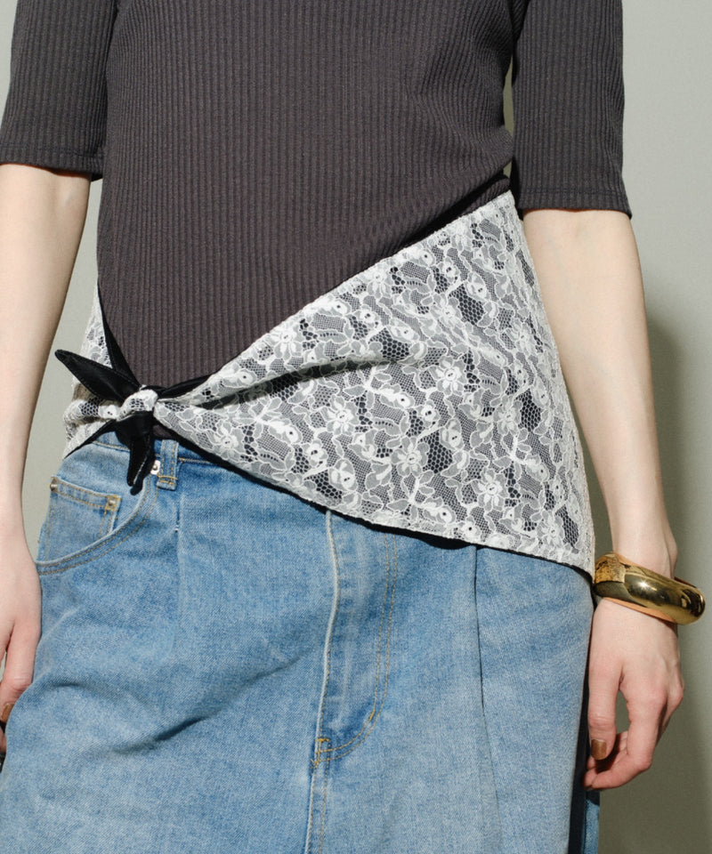 【yae】Two-tone scarf / ツートンスカーフベルト