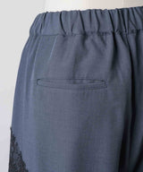 【yae】Lace design slacks / レースデザインスラックス
