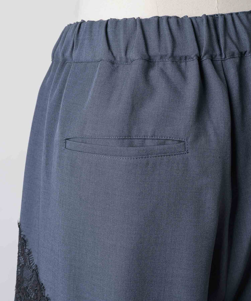 【yae】Lace design slacks / レースデザインスラックス