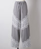 【yae】Lace design slacks / レースデザインスラックス