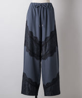 【yae】Lace design slacks / レースデザインスラックス
