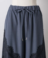 【yae】Lace design slacks / レースデザインスラックス
