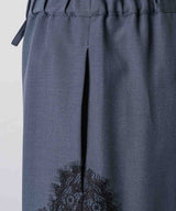 【yae】Lace design slacks / レースデザインスラックス