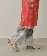 【yae】Lace design slacks / レースデザインスラックス
