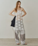 【yae】Lace design slacks / レースデザインスラックス