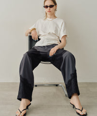 【yae】Lace design slacks / レースデザインスラックス