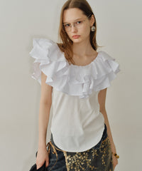 【yae】2way frills top /2wayフリルトップ