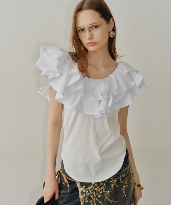 【yae】2way frills top /2wayフリルトップ