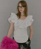 【yae】2way frills top /2wayフリルトップ