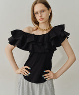【yae】2way frills top /2wayフリルトップ