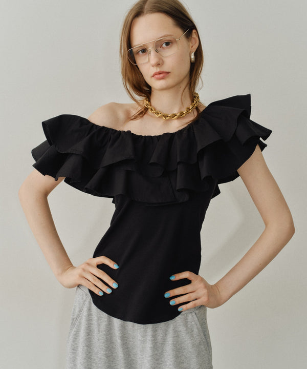 【yae】2way frills top /2wayフリルトップ