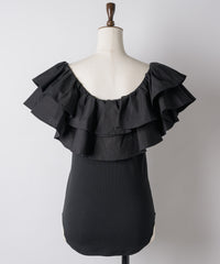 【yae】2way frills top /2wayフリルトップ