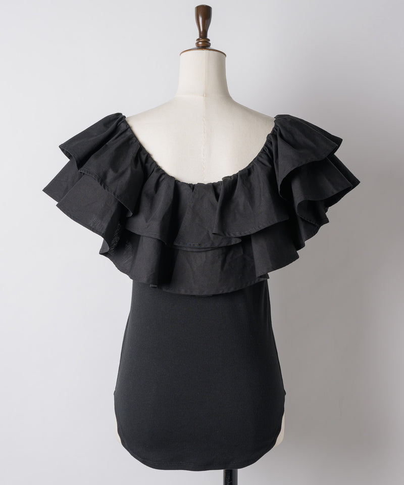 【yae】2way frills top /2wayフリルトップ