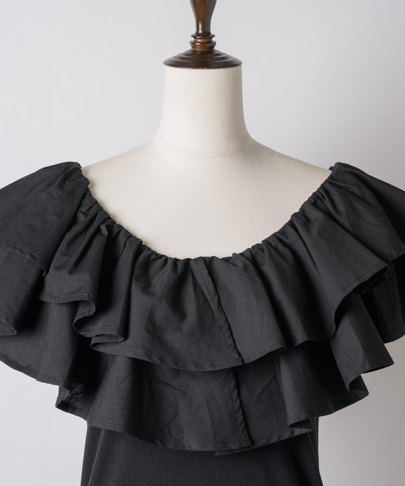 【yae】2way frills top /2wayフリルトップ