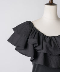 【yae】2way frills top /2wayフリルトップ