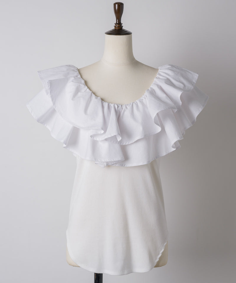 【yae】2way frills top /2wayフリルトップ