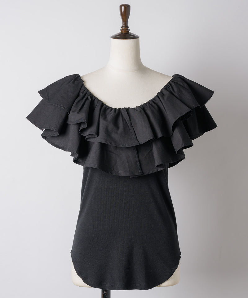 【yae】2way frills top /2wayフリルトップ