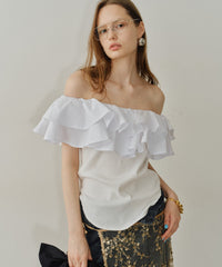 【yae】2way frills top /2wayフリルトップ