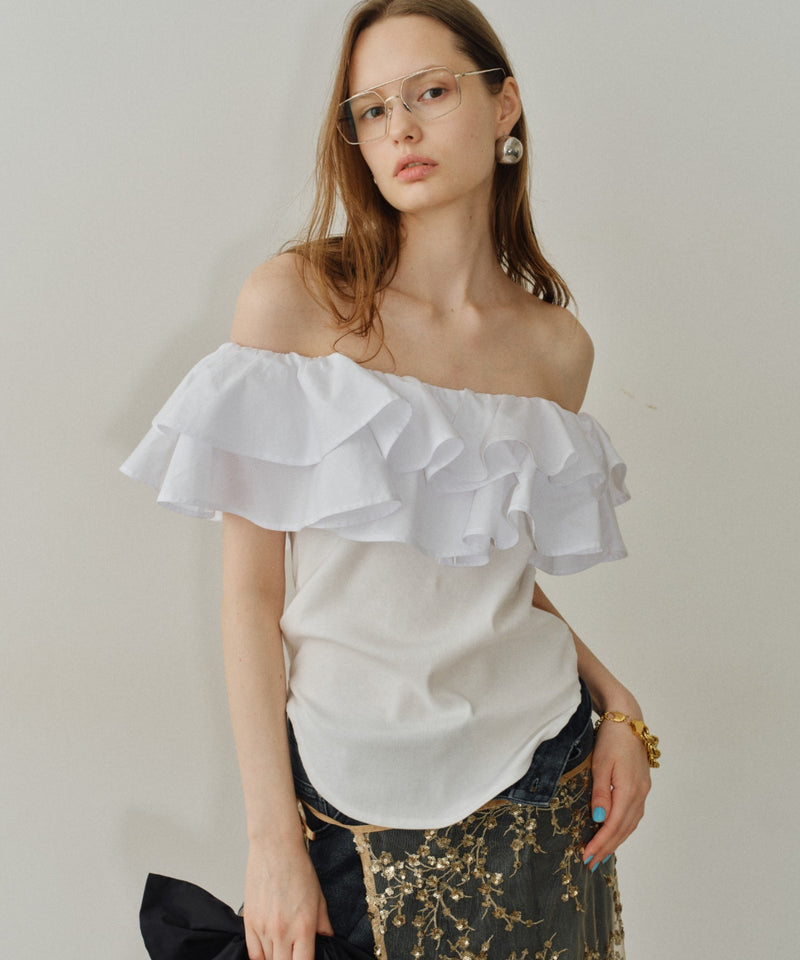 【yae】2way frills top /2wayフリルトップ