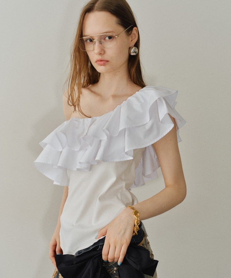 【yae】2way frills top /2wayフリルトップ