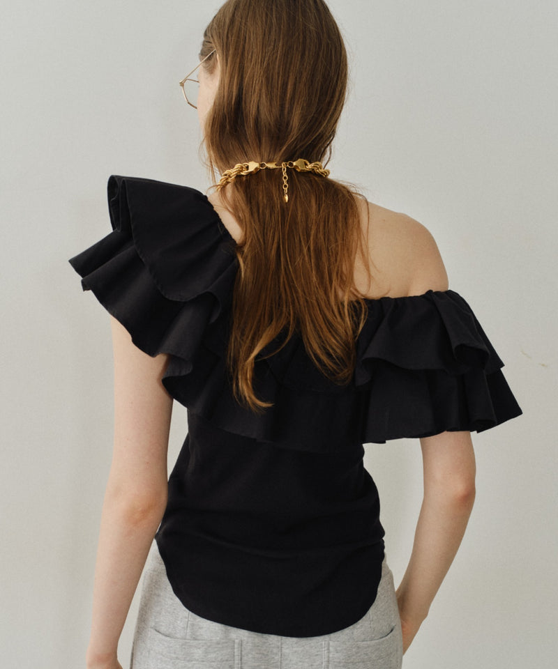 【yae】2way frills top /2wayフリルトップ