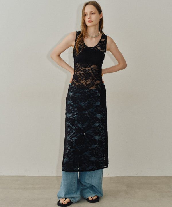 【yae】Lace layered dress / レースレイヤードドレス